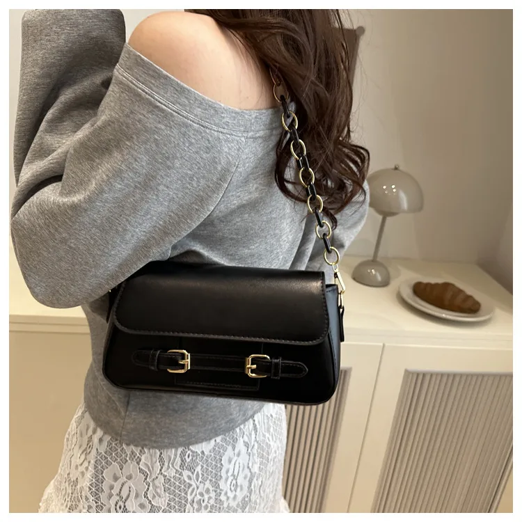 Niche Design Sense Foreign Style Contrast Color Trend Summer New Fashion Casual All-match High-quality Shoulder Crossbody Bag For Women display picture 8