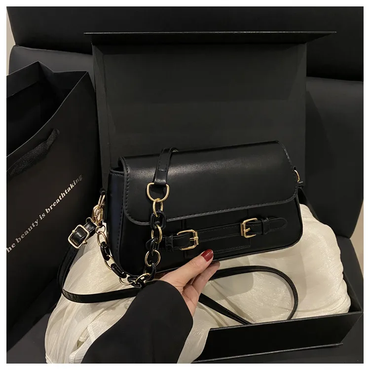 Niche Design Sense Foreign Style Contrast Color Trend Summer New Fashion Casual All-match High-quality Shoulder Crossbody Bag For Women display picture 11
