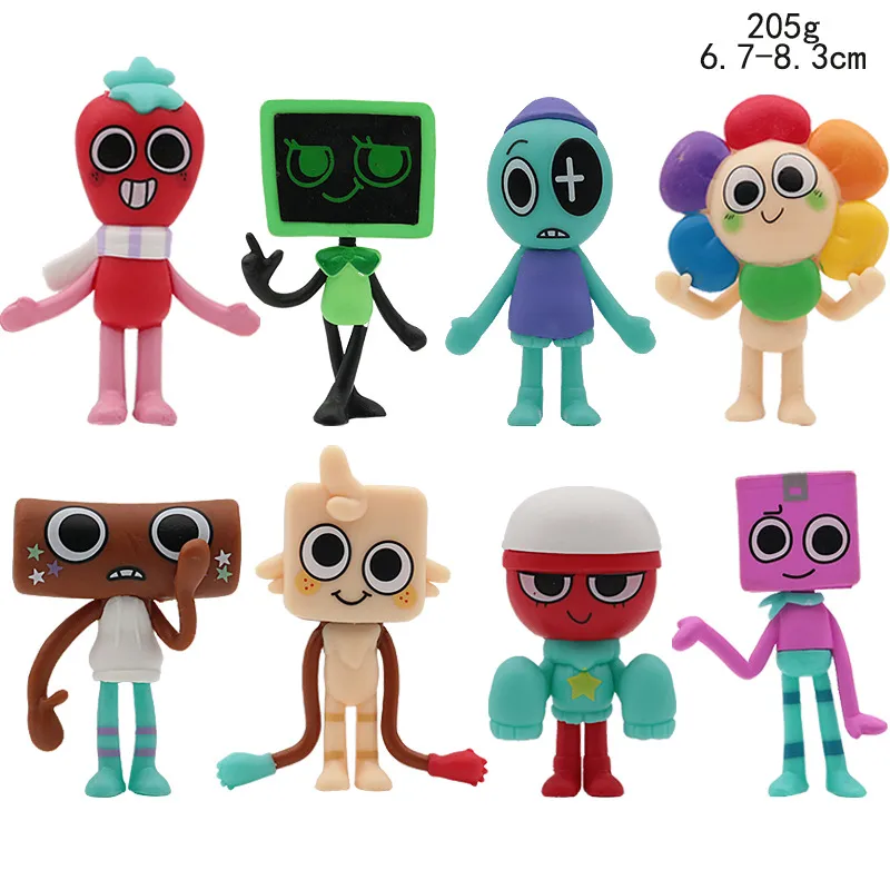 Explosions 8 Dandy's World Hand-held Cartoon Game Doll Doll Model Cake Baking Ornaments Opp display picture 1
