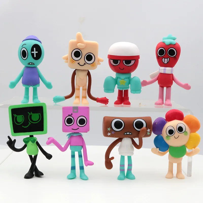 Explosions 8 Dandy's World Hand-held Cartoon Game Doll Doll Model Cake Baking Ornaments Opp display picture 3