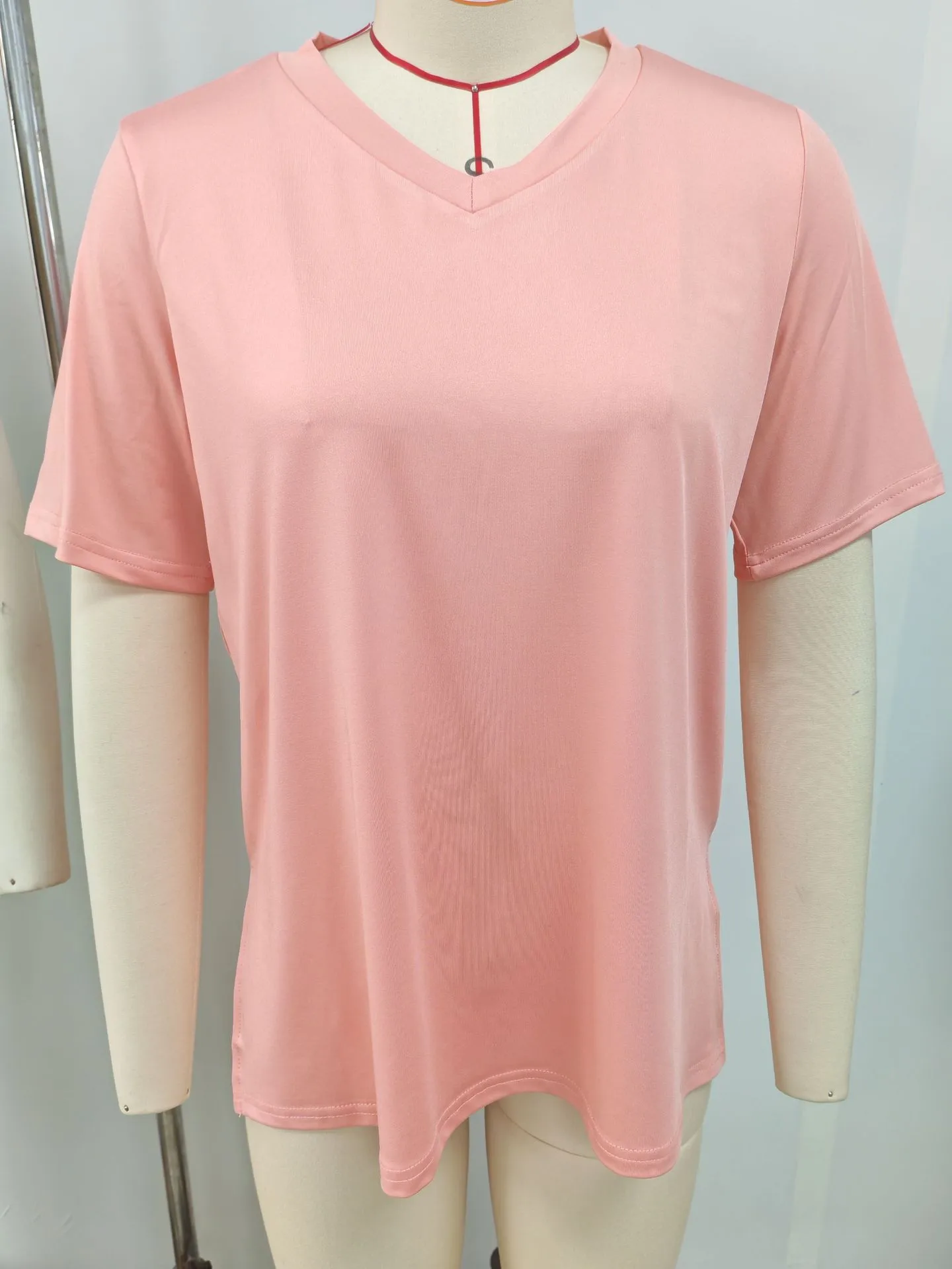 Short-sleeved Loose Split Top Three-piece T-shirt Combination Summer New Solid Color Women's Clothing display picture 2
