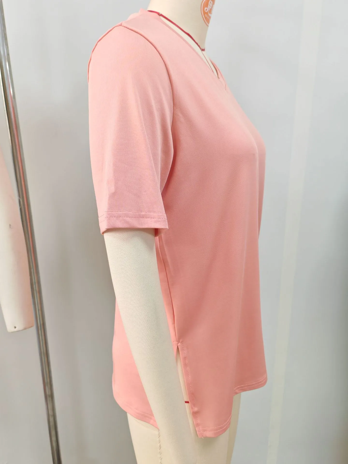 Short-sleeved Loose Split Top Three-piece T-shirt Combination Summer New Solid Color Women's Clothing display picture 3