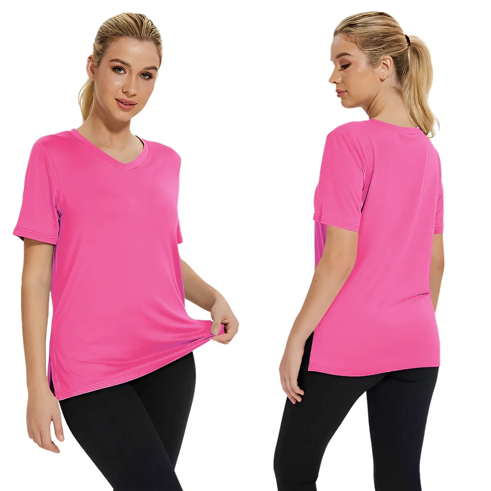 Short-sleeved Loose Split Top Three-piece T-shirt Combination Summer New Solid Color Women's Clothing display picture 36