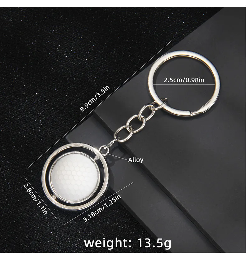 1 Piece Sport Style Baseball Rugby Basketball PVC Alloy Iron Keychain display picture 6