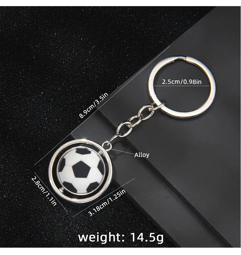 1 Piece Sport Style Baseball Rugby Basketball PVC Alloy Iron Keychain display picture 10