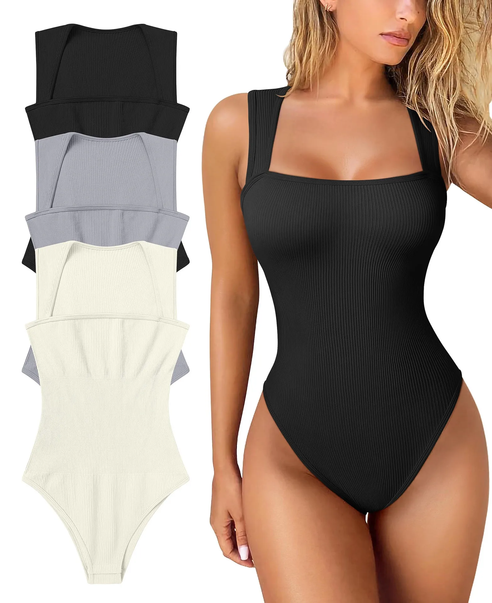 New Women's Sexy Sleeveless Jumpsuit Slimming High-elastic Belly-lifting Hip Slim-fit Jumpsuit display picture 4