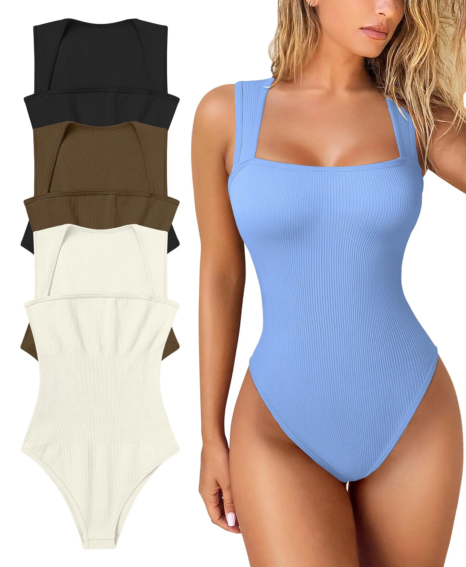 New Women's Sexy Sleeveless Jumpsuit Slimming High-elastic Belly-lifting Hip Slim-fit Jumpsuit display picture 6