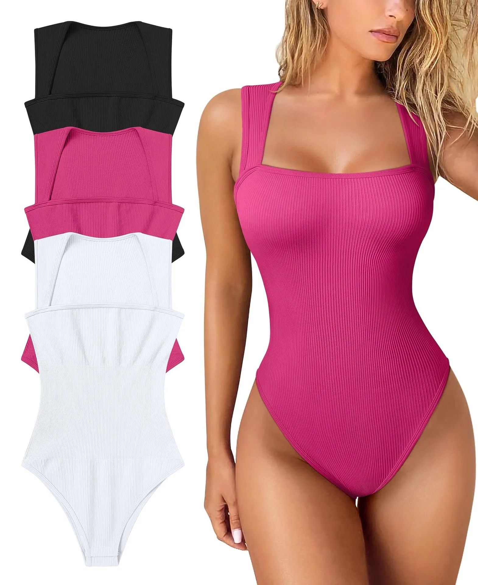 New Women's Sexy Sleeveless Jumpsuit Slimming High-elastic Belly-lifting Hip Slim-fit Jumpsuit display picture 9