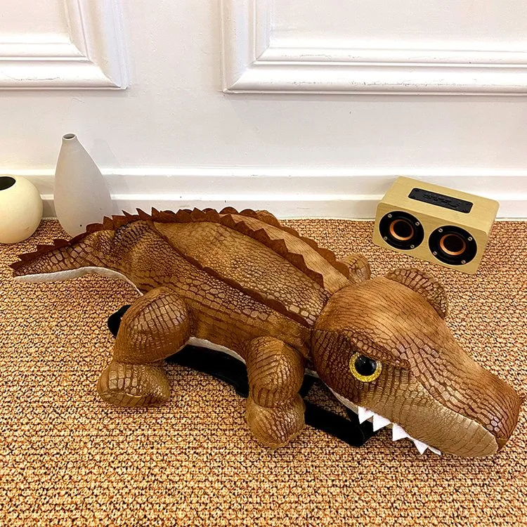 Kid'S Pu Leather Animal Crocodile Streetwear Oval Zipper Functional Backpack display picture 5