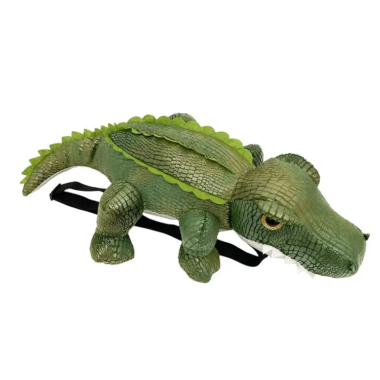 Kid'S Pu Leather Animal Crocodile Streetwear Oval Zipper Functional Backpack display picture 16