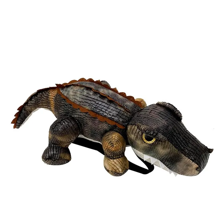 Kid'S Pu Leather Animal Crocodile Streetwear Oval Zipper Functional Backpack display picture 15