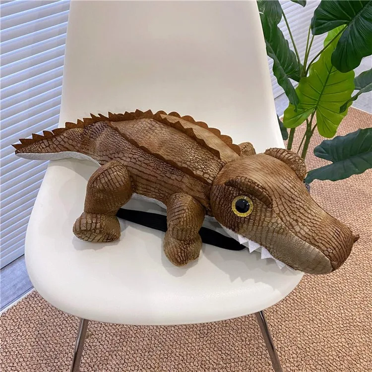 Kid'S Pu Leather Animal Crocodile Streetwear Oval Zipper Functional Backpack display picture 28