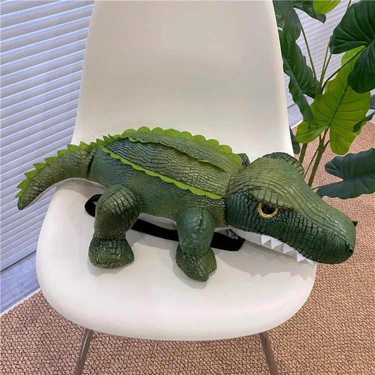 Kid'S Pu Leather Animal Crocodile Streetwear Oval Zipper Functional Backpack display picture 27