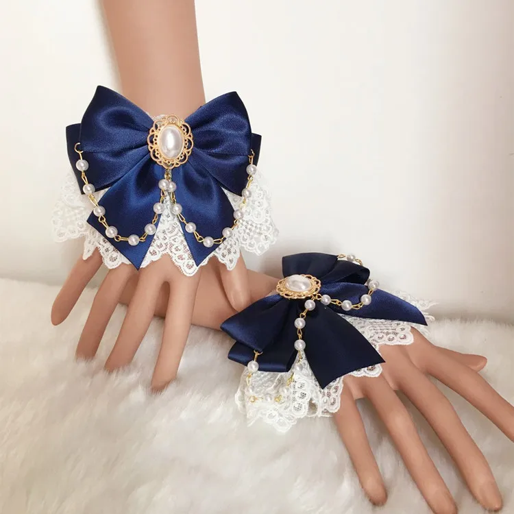 Flower Wedding Lolita Hand Sleeve Lolita Soft Girl Double Hand Sleeve New Girl Tea Party Sweet Hand Jewelry Multicolor display picture 7