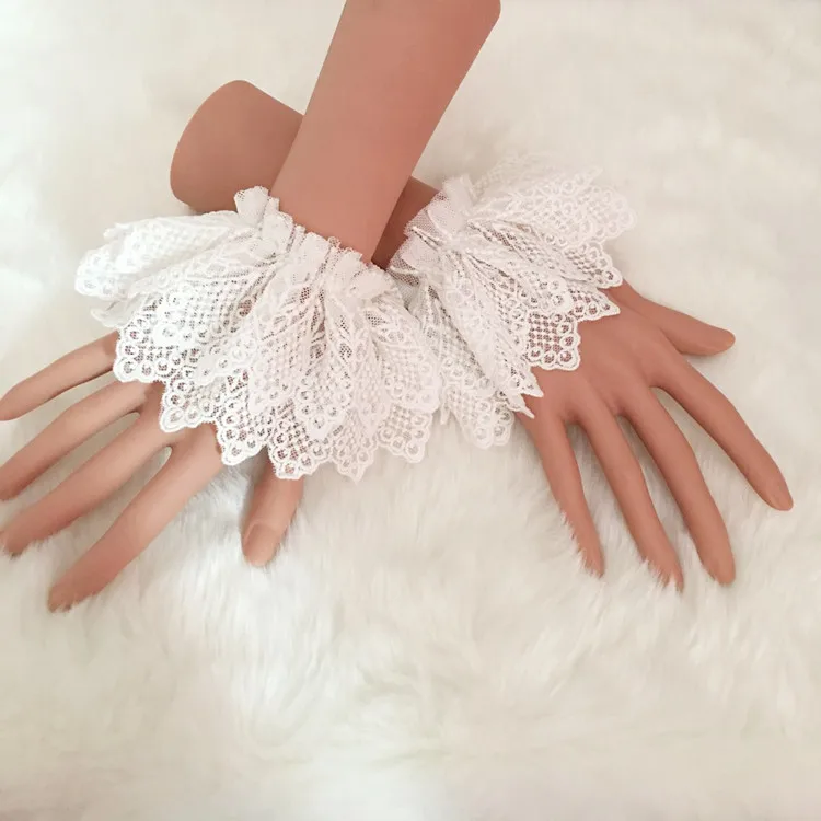 Flower Wedding Lolita Hand Sleeve Lolita Soft Girl Double Hand Sleeve New Girl Tea Party Sweet Hand Jewelry Multicolor display picture 8