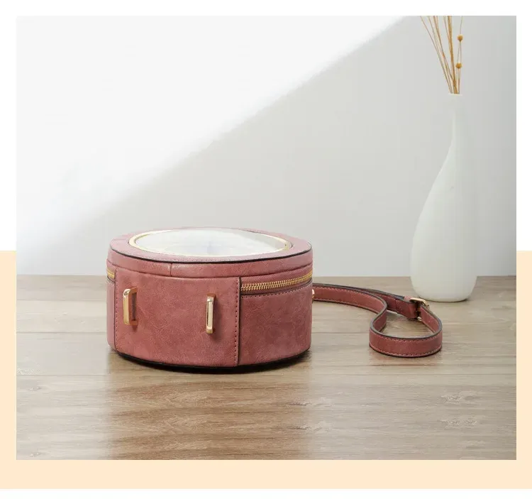 British Small Crowdsourcing Women's  New Vintage Handbag Creative Clock Watch Bag Wonderful Fun Small Round Bag display picture 9