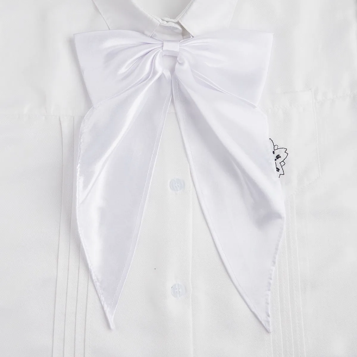 Yellow Oversized Bow Tie Women's Solid Color Bow Jk Uniform Shirt Wine Red College Style Swallowtail Butterfly Dragon Collar display picture 4