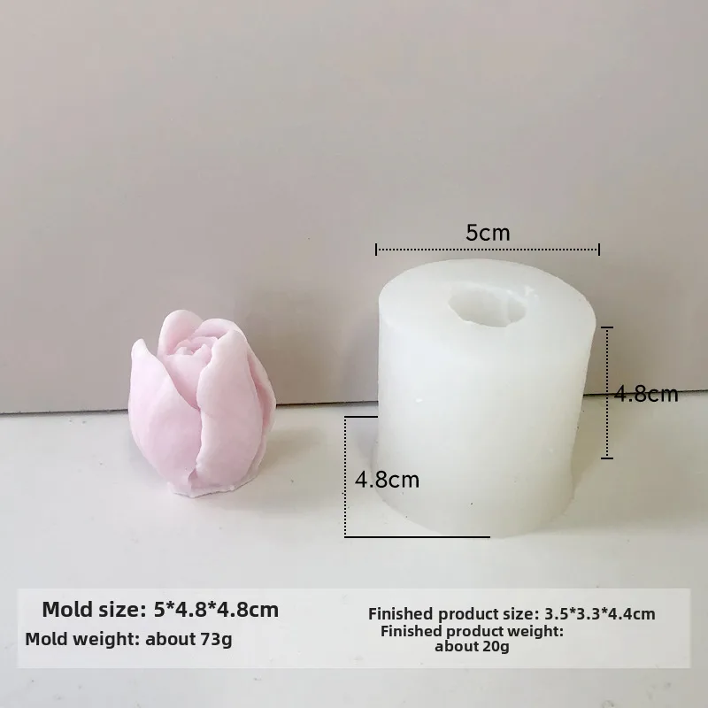 Jiahuimei Flower Aromatherapy Candle Silicone Mold DIY Petal Expanding Stone Handmade Soap Gypsum Gum Dropping Grinding Tool display picture 5