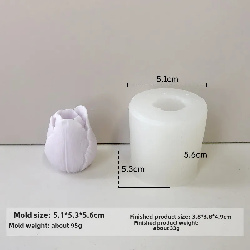 Jiahuimei Flower Aromatherapy Candle Silicone Mold DIY Petal Expanding Stone Handmade Soap Gypsum Gum Dropping Grinding Tool display picture 6