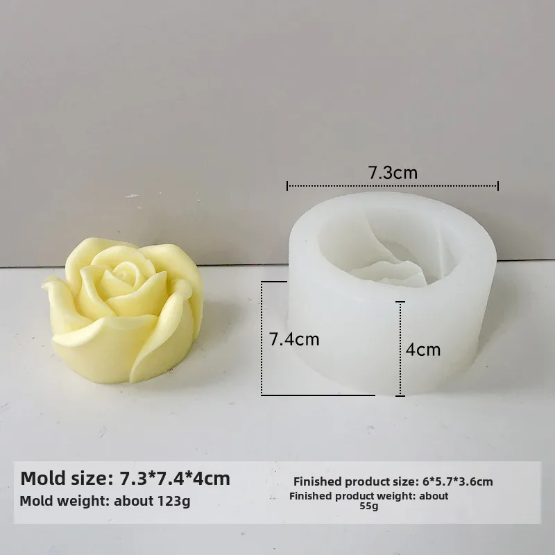 Jiahuimei Flower Aromatherapy Candle Silicone Mold DIY Petal Expanding Stone Handmade Soap Gypsum Gum Dropping Grinding Tool display picture 8