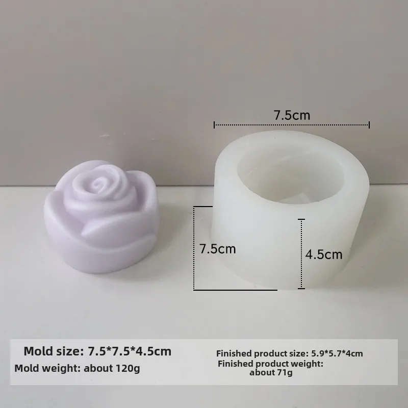 Jiahuimei Flower Aromatherapy Candle Silicone Mold DIY Petal Expanding Stone Handmade Soap Gypsum Gum Dropping Grinding Tool display picture 9