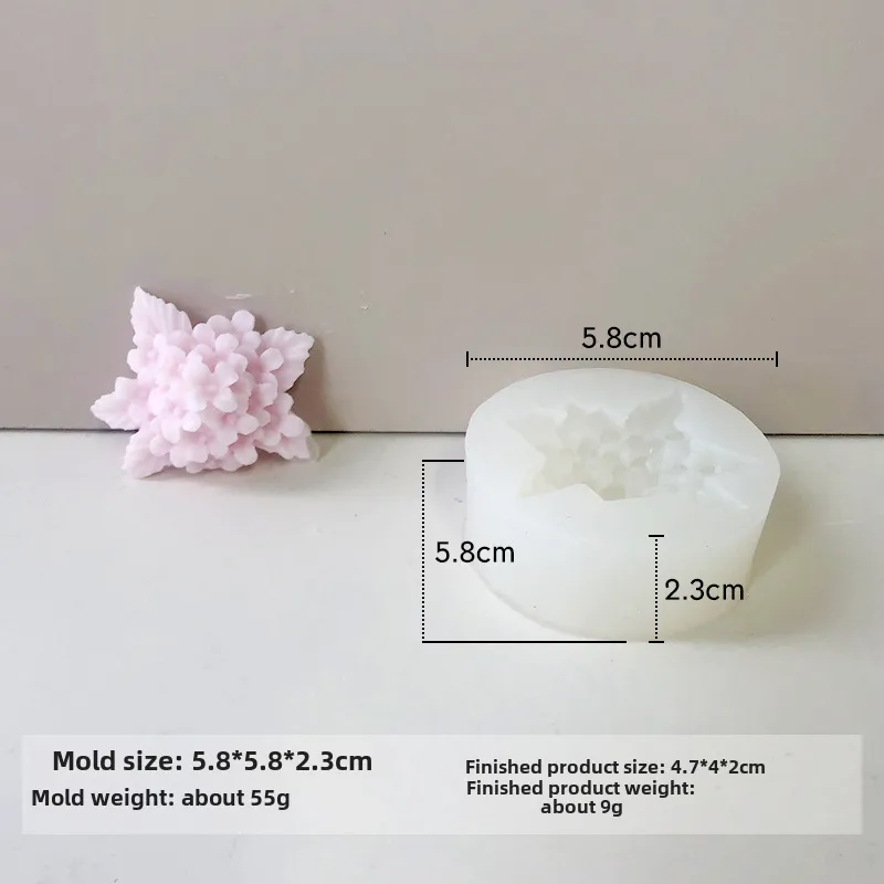 Jiahuimei Flower Aromatherapy Candle Silicone Mold DIY Petal Expanding Stone Handmade Soap Gypsum Gum Dropping Grinding Tool display picture 13