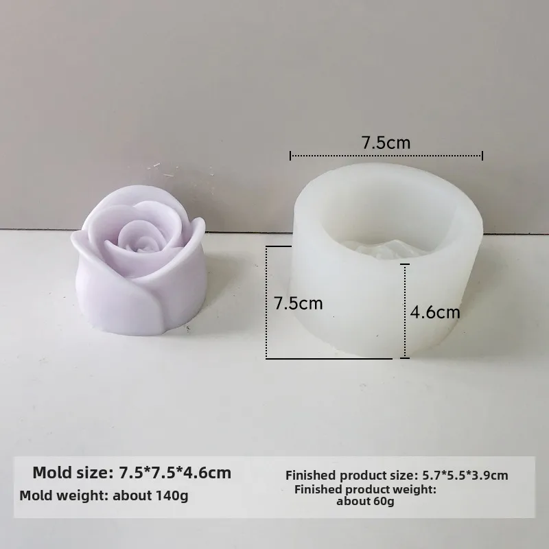 Jiahuimei Flower Aromatherapy Candle Silicone Mold DIY Petal Expanding Stone Handmade Soap Gypsum Gum Dropping Grinding Tool display picture 14