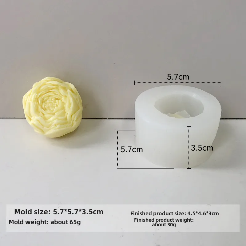 Jiahuimei Flower Aromatherapy Candle Silicone Mold DIY Petal Expanding Stone Handmade Soap Gypsum Gum Dropping Grinding Tool display picture 18