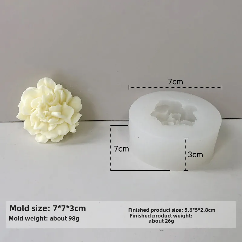 Jiahuimei Flower Aromatherapy Candle Silicone Mold DIY Petal Expanding Stone Handmade Soap Gypsum Gum Dropping Grinding Tool display picture 19