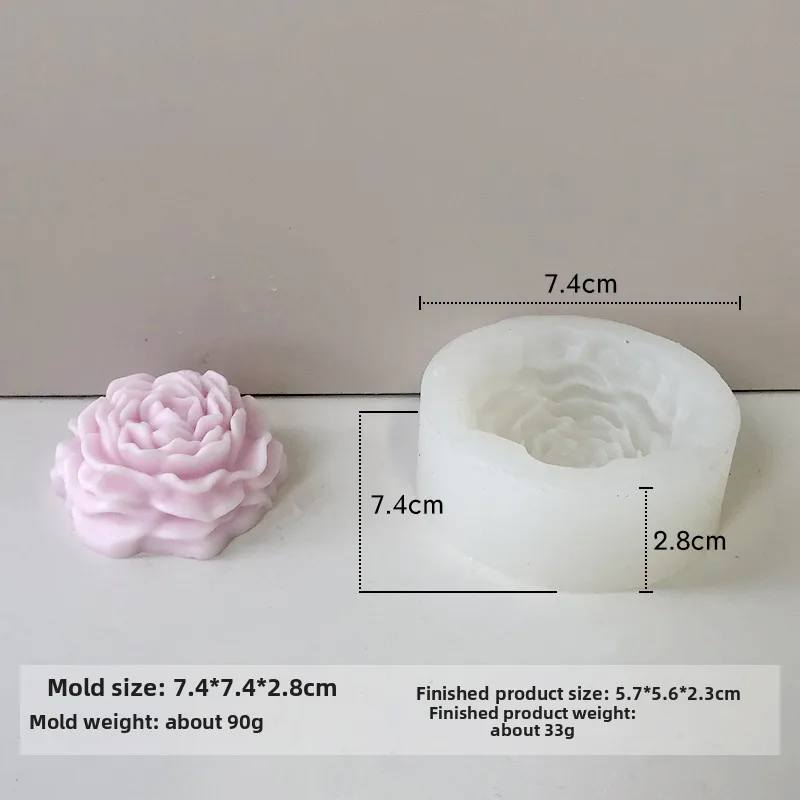 Jiahuimei Flower Aromatherapy Candle Silicone Mold DIY Petal Expanding Stone Handmade Soap Gypsum Gum Dropping Grinding Tool display picture 21
