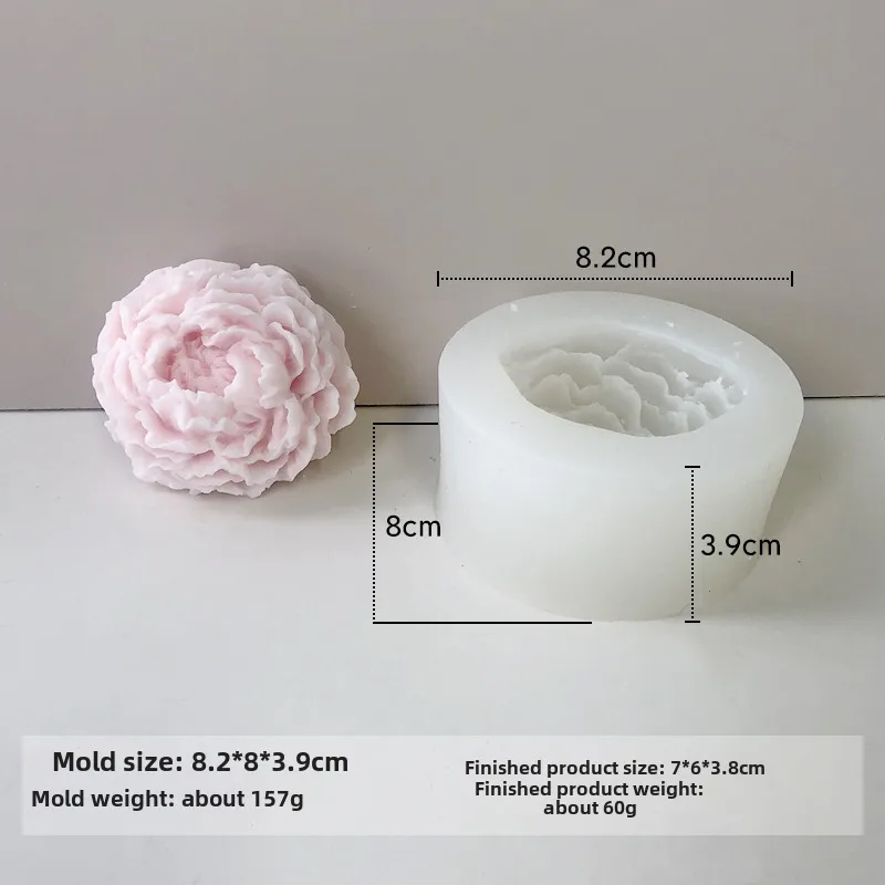 Jiahuimei Flower Aromatherapy Candle Silicone Mold DIY Petal Expanding Stone Handmade Soap Gypsum Gum Dropping Grinding Tool display picture 22