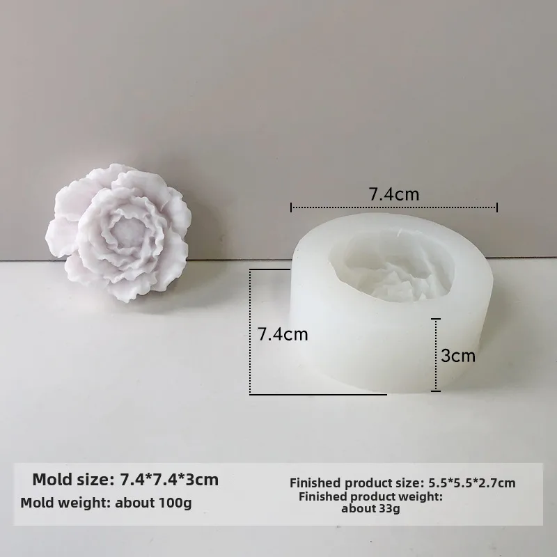 Jiahuimei Flower Aromatherapy Candle Silicone Mold DIY Petal Expanding Stone Handmade Soap Gypsum Gum Dropping Grinding Tool display picture 23