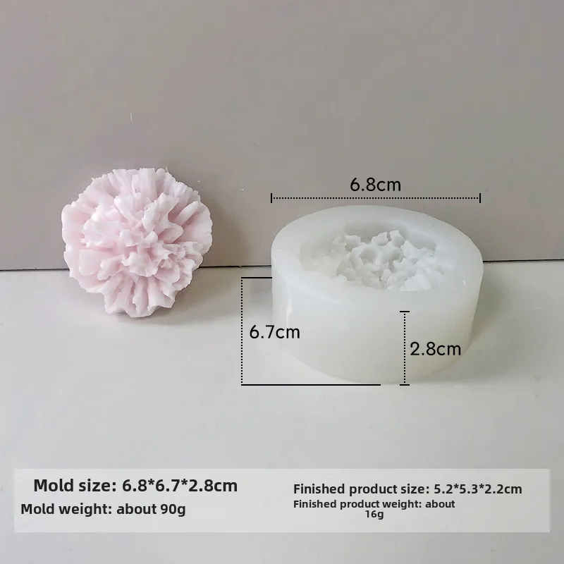 Jiahuimei Flower Aromatherapy Candle Silicone Mold DIY Petal Expanding Stone Handmade Soap Gypsum Gum Dropping Grinding Tool display picture 24