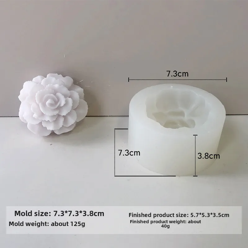 Jiahuimei Flower Aromatherapy Candle Silicone Mold DIY Petal Expanding Stone Handmade Soap Gypsum Gum Dropping Grinding Tool display picture 25