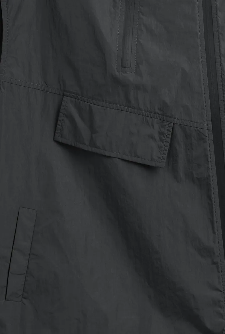 Jie Zhan Men's Wear | Functional Zipper Vest  Spring/Summer New New Vest Fashion Brand Street Hooded Jacket display picture 18