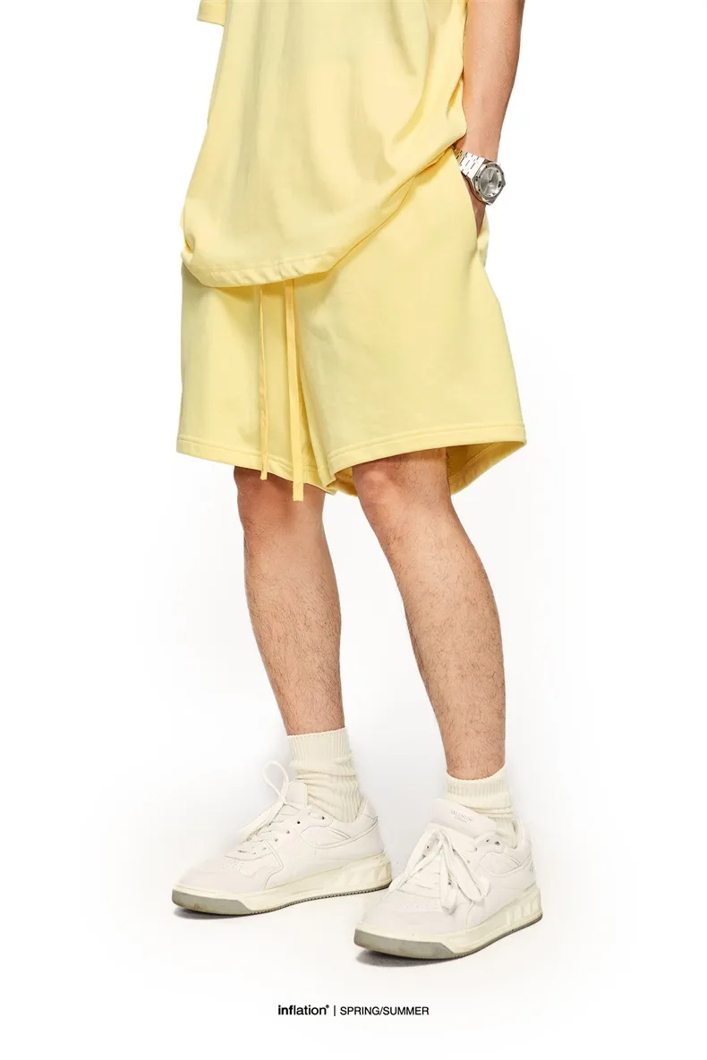 Jie Zhan Men's Wear | 425G Heavy Shorts  Spring/Summer FOG Color Basic Pants# Sold Out display picture 2