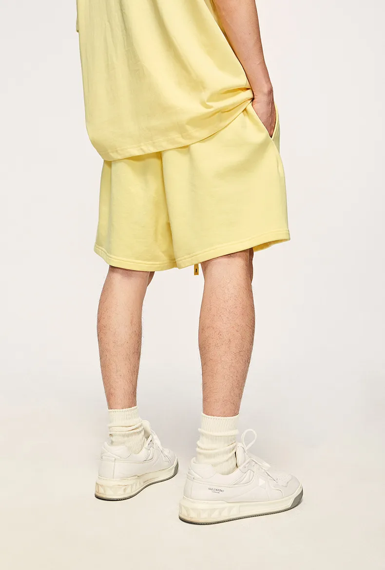 Jie Zhan Men's Wear | 425G Heavy Shorts  Spring/Summer FOG Color Basic Pants# Sold Out display picture 4