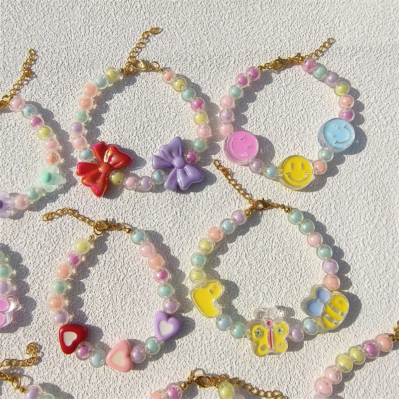 Pet Necklace Colorful Mixed Color Flower Pendant Handmade Beaded Cat Dog Collar Sweet Collar  Foreign Trade display picture 13