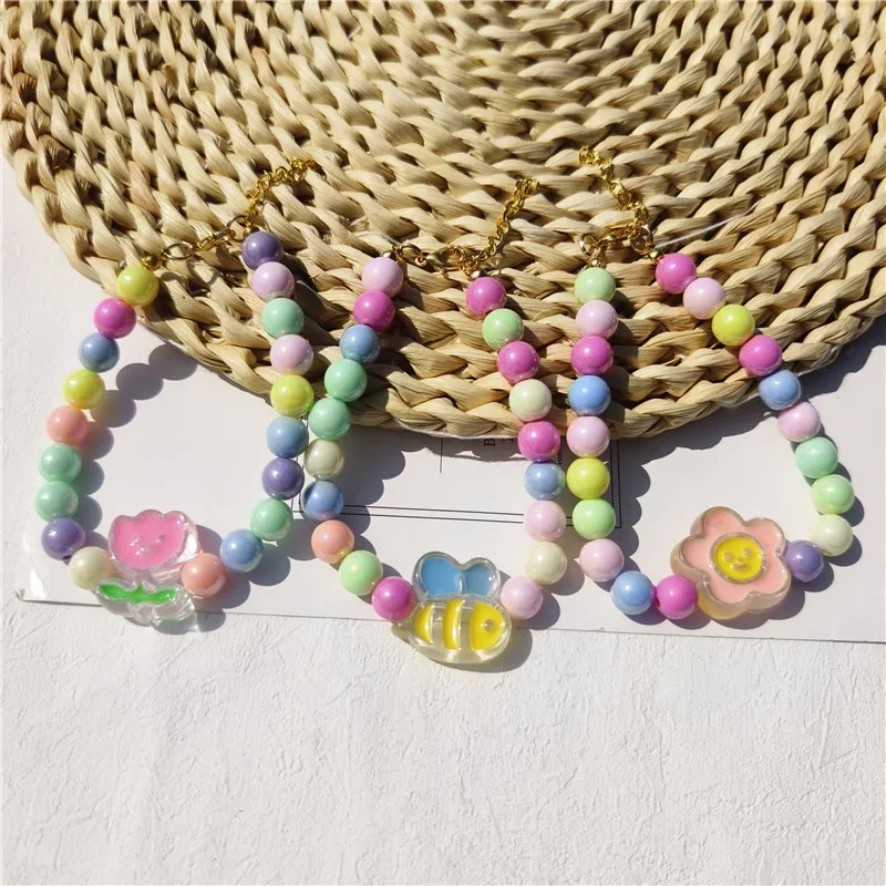 Factory Direct Supply Cool Colorful Beads Cat Collar Flower Strawberry Kitten Puppy Necklace Pet Item Scarf Decoration display picture 13