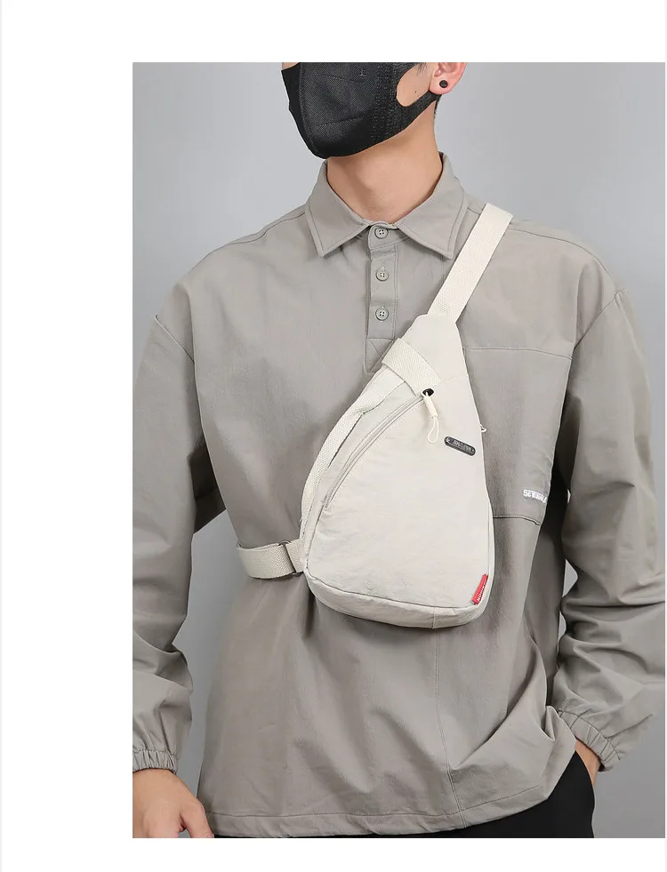 Same Chest Bag Men's Bag Printable Logo Shoulder Crossbody Bag  Multifunctional Personalized Leisure Sports Small Bag display picture 3