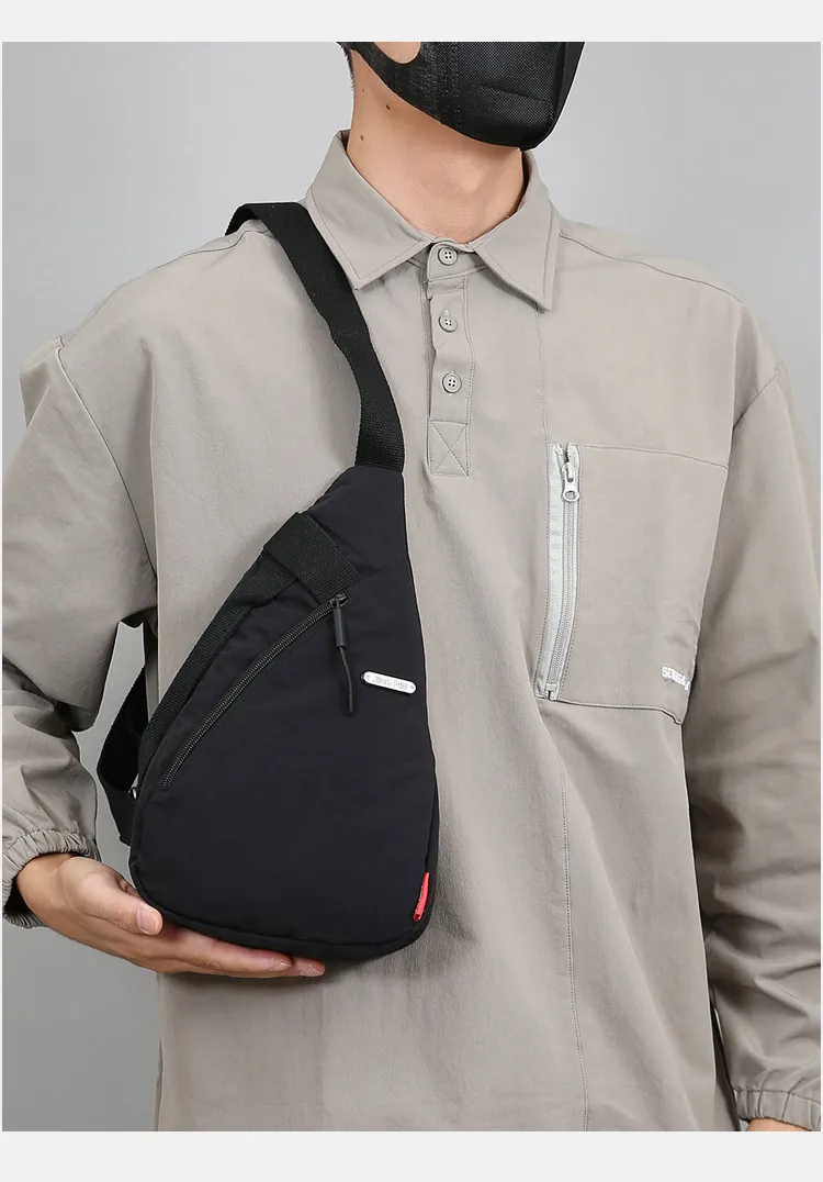 Same Chest Bag Men's Bag Printable Logo Shoulder Crossbody Bag  Multifunctional Personalized Leisure Sports Small Bag display picture 4