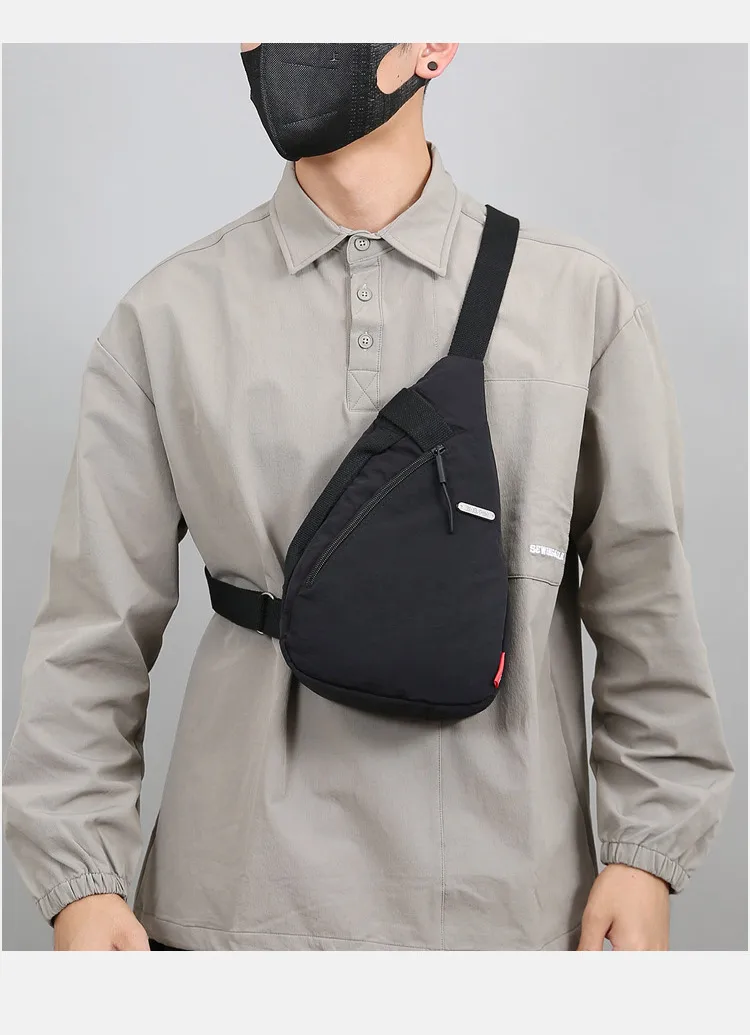 Same Chest Bag Men's Bag Printable Logo Shoulder Crossbody Bag  Multifunctional Personalized Leisure Sports Small Bag display picture 5