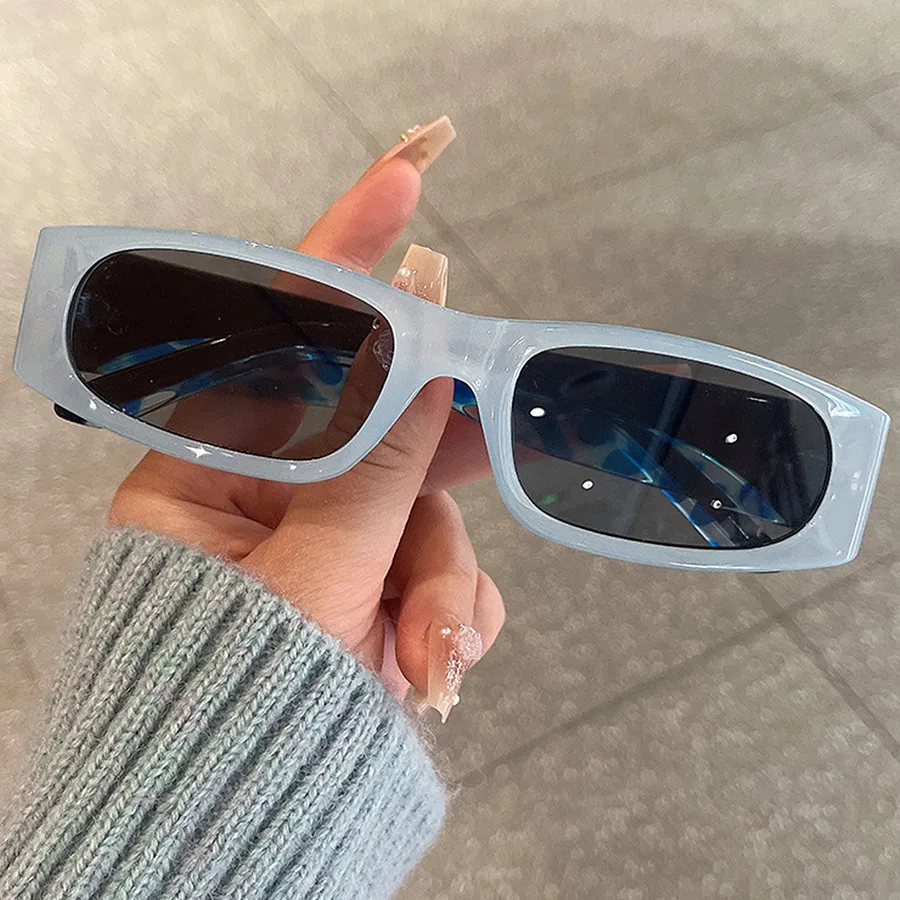 Casual Retro Vacation Solid Color Ac Square Full Frame Glasses display picture 1