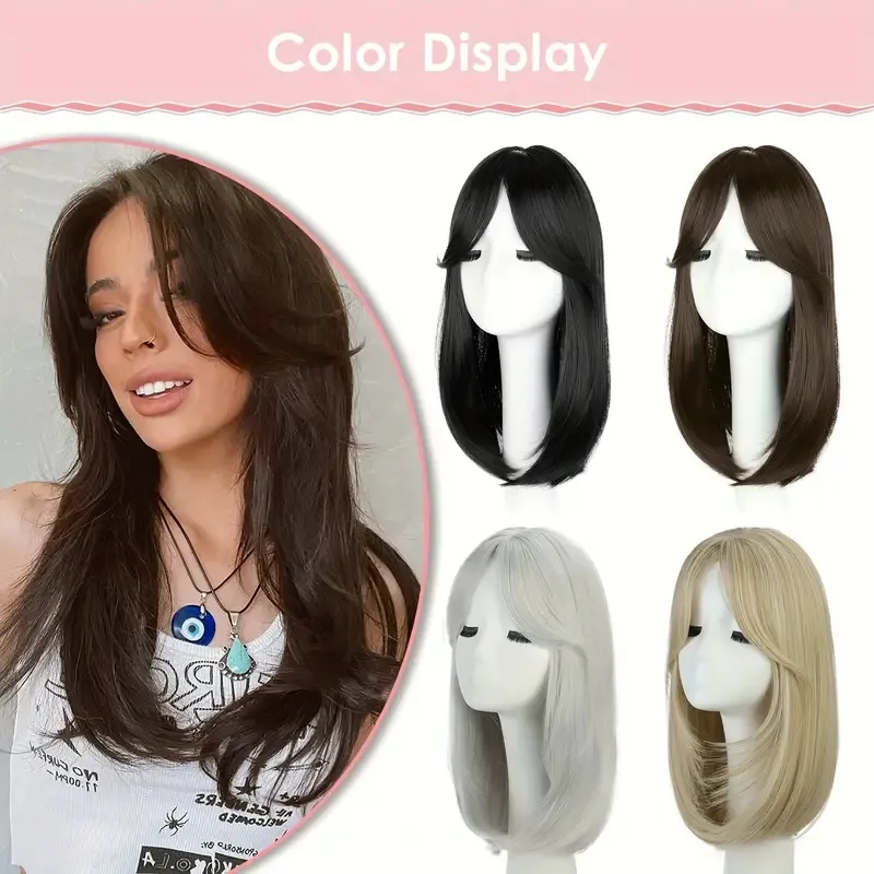 Women's Elegant Cute Sexy Brown Grey Black Holiday Prom Party Chemical Fiber High Temperature Wire Centre Parting Long Curly Hair Wigs display picture 4