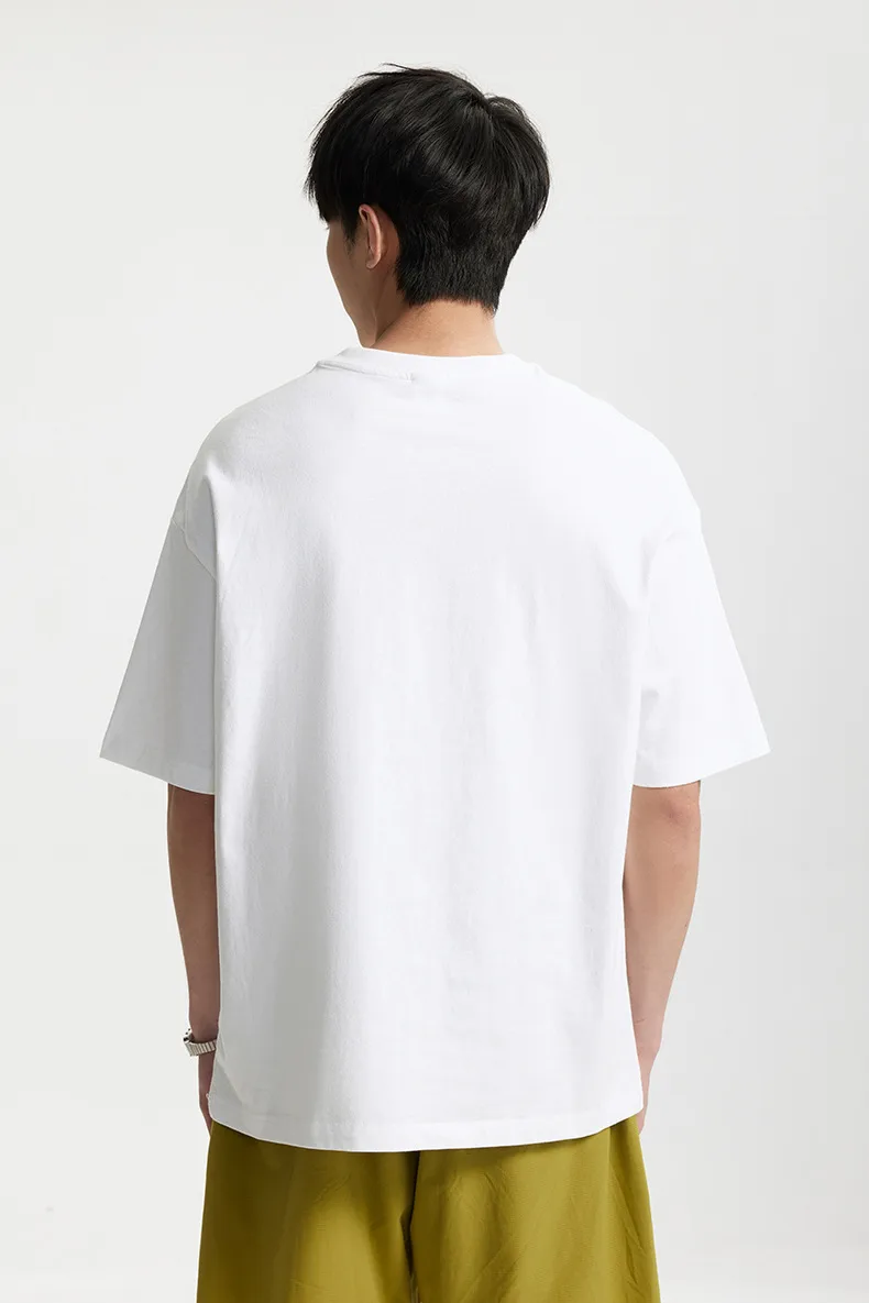 Jie Zhan Men's Wear | Fun Bear Printed T-shirt  Spring/Summer New 200G American Street Leisure Printed Short Sleeve display picture 10