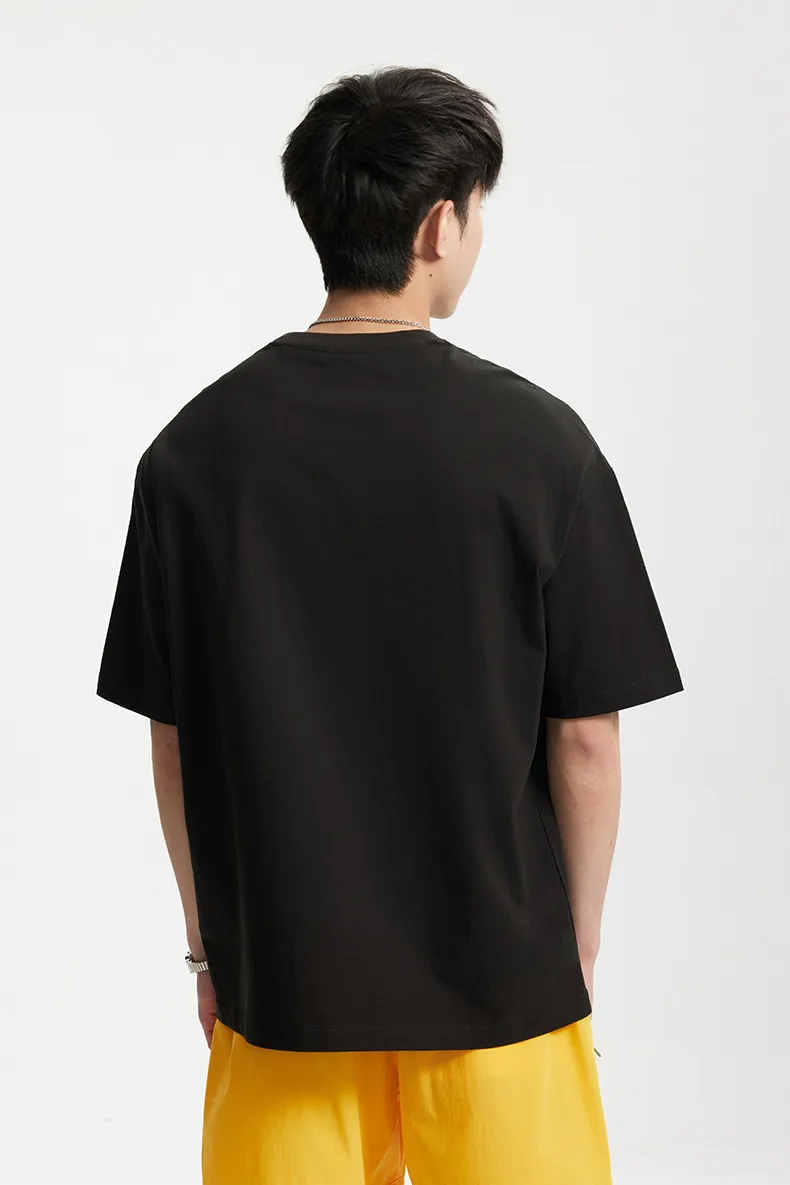 Jie Zhan Men's Wear | Fun Bear Printed T-shirt  Spring/Summer New 200G American Street Leisure Printed Short Sleeve display picture 17