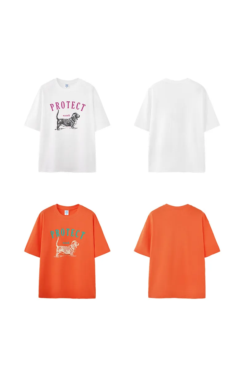Jiezhan Men's Wear | Dog Pulp Printed T-shirt  Spring And Summer New Fashion Brand Loose Fun Animal Short Sleeve Men's Style display picture 15