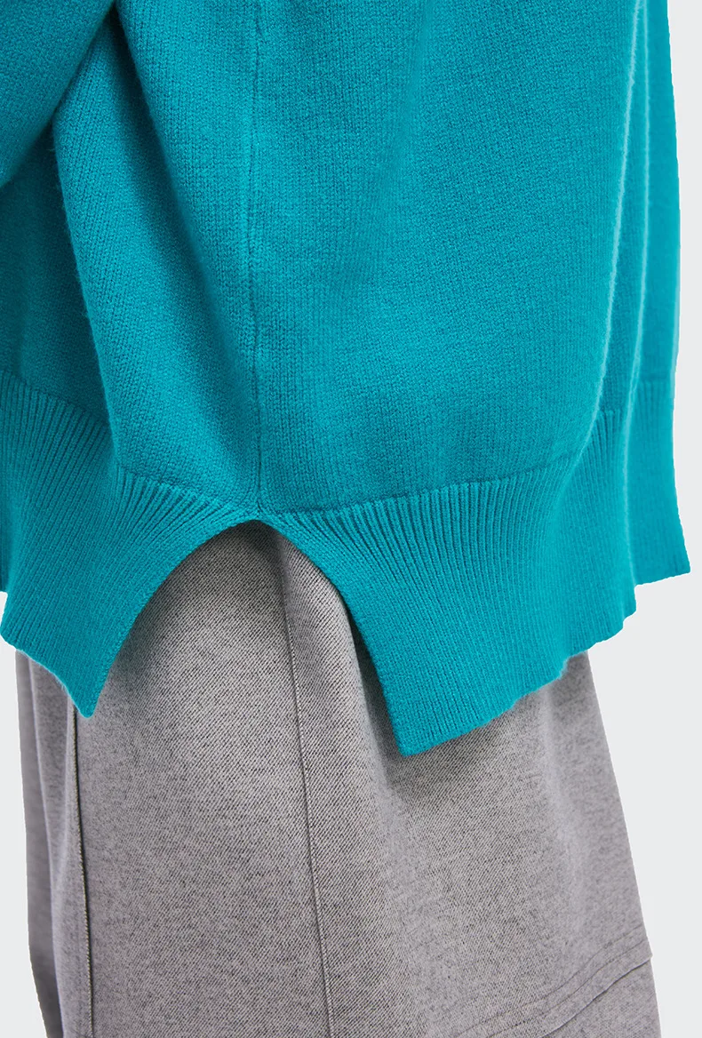 INF Men's Wear | 32 Core-spun Yarn Dopamine Crewneck Sweater  Fall/Winter Solid Color Loose Knitted Sweater display picture 16