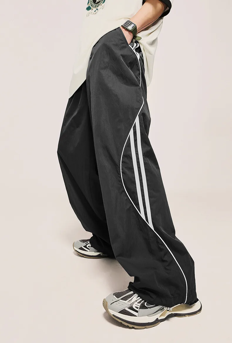 INF Men's | Retro Leisure Sports Wide Leg Pants  Autumn New Street Fashion Brand Straight Casual Pants Men display picture 8
