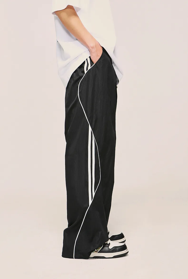 INF Men's | Retro Leisure Sports Wide Leg Pants  Autumn New Street Fashion Brand Straight Casual Pants Men display picture 11